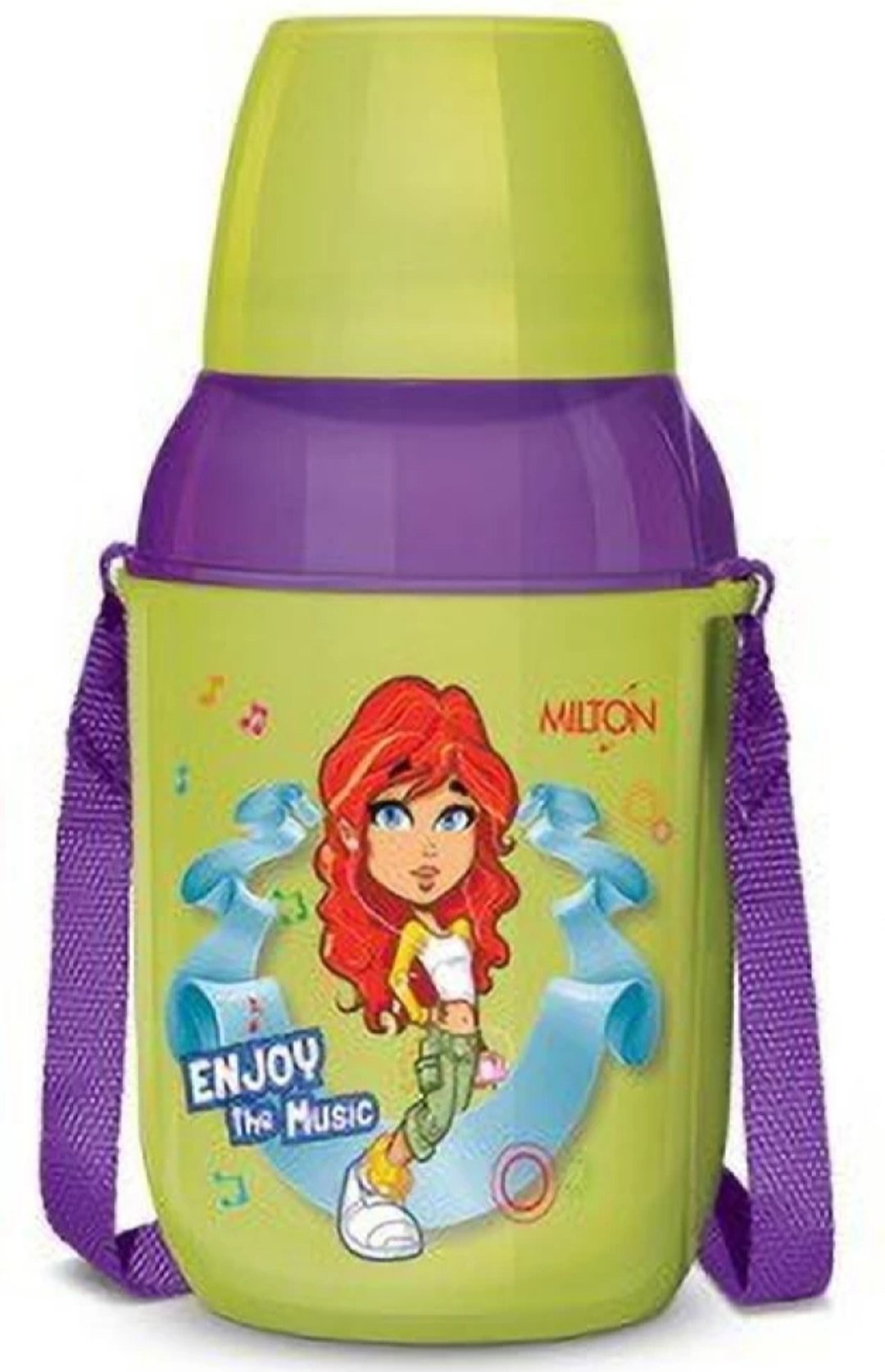 MILTON Kool Kid 450 ml Water Bottle (Set of 1, Green)